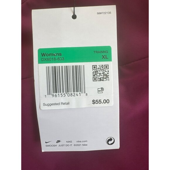 Nike Womens Dri-Fit Training Shorts XL Purple Pink Lined Activewear NWT - Picture 2 of 6